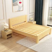 经济型现代简约单人实木床1200*2000
