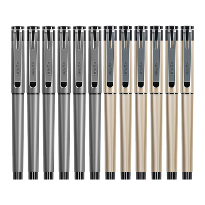 得力(deli) S95 商务中性笔水笔签字笔 0.5mm