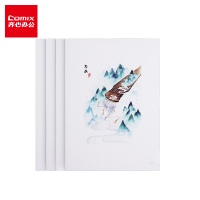 齐心 comix12本装 A5-40张缝线软抄本学生笔记本子文具记事本错题本 CFA540-2 琴棋书画系列