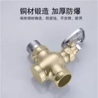 大便脚踏冲洗阀蹲便器脚踩纳丽雅卫生间冲水阀大便器厕所延时脚踏 大体阀6分