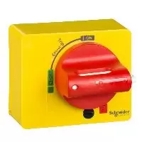 施耐德 Schneider Electric NSXm塑壳断路器附件NSXM-直接旋转手柄 红色手柄黄色面盖