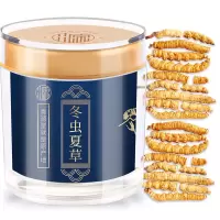 青源堂 冬虫夏草 断草装高洁净饱满冻干虫草 5g/瓶