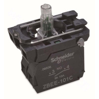 施耐德 Schneider Electric XB5系列-绿色带灯底座220V AC+1NO触点模块(10个起订)