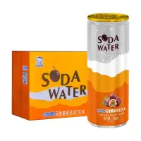 Zs-北冰洋 Sleek百香果苏打水汽水高罐装330ml*24听/箱 易拉罐 碳酸饮料果汁饮品