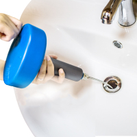 京惠思创 JH8013 下水道管道疏通器家用通马桶厕所地漏厨房洗菜池堵塞疏通神器手动手摇疏通机弹簧5米