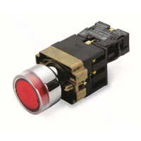 施耐德 Schneider Electric LED~220V红色平头带灯按钮,ZB2BWM41C+ZB2BW34C