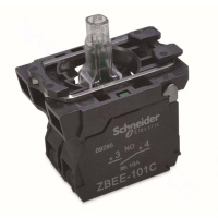 Schneider Electric ZB5AW0Q41C XB5系列-红色带灯底座380V AC+1NO触点模块