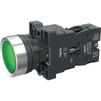 施耐德 Schneider Electric XA2带灯按钮(弹簧返回)AC/DC24V 白色 1NO(10个起订)