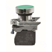 施耐德 Schneider Electric 平头弹簧复位按钮,绿色,1NO(包装数量 1个)