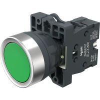施耐德 Schneider Electric XA2EH011 XA2平头按钮(自锁定)白 1NO(包装数量 1个)