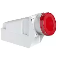 施耐德 Schneider Electric 工业插座63A 4P 红 380-415V墙装插座(81182)
