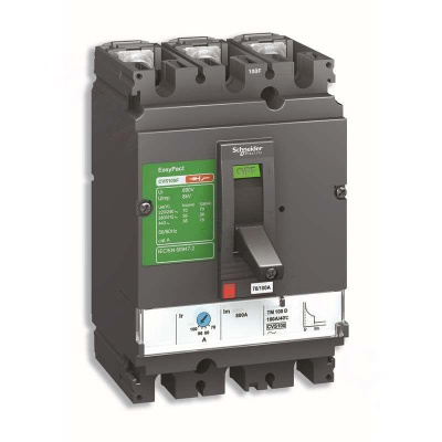 施耐德 Schneider Electric 固定式塑壳断路器CVS100F TM16D 3P(包装数量 1个)
