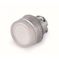 施耐德 Schneider Electric ZB4BP1 弹簧复位按钮头(无标志),平头带透明保护罩,白色