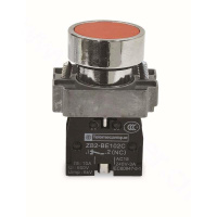 施耐德 Schneider Electric 红色平头按钮,带一副常闭触点,ZB2BZ102C+ZB2BA4C
