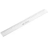 得力(deli)6230 30cm 塑料直尺文具绘图/办公直尺绘图尺 5支/包
