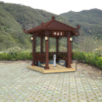 户外休闲式拼装六角亭 4100*4100*4000mm