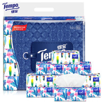 得宝4层抽取式面巾纸10包×80抽(Mini)