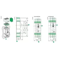 施耐德 Schneider Electric 固定式塑壳漏电断路器CVS100F TM25D 4P 仅报警