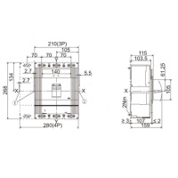 ABB T6H800 PR222DS/P-LSI R800 FF4P(10099525) 塑壳断路器