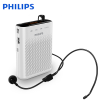 飞利浦(PHILIPS) 便携式扩音器小蜜蜂 插卡音箱 大功率教学导游导购扩音喇叭 SBM210 白色