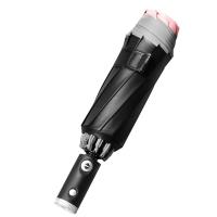 企业专享 全自动灯头手柄反向黑胶伞 起订量20