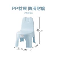茶花儿童椅幼儿园家用桌椅宝宝椅小板凳塑料靠背加厚防滑小凳子