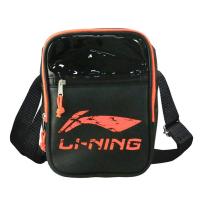 李宁LI-NING羽毛球包单肩包运动型斜挎包男女款休闲运动包 橙色 ABDN166-3000