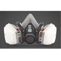 3M 6200防尘防毒中号呼吸防护套装半面罩