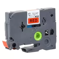 赛格适用兄弟标签机色带TZE-431标签色带架12MM红底黑字PT-E100B/D210打印纸 黑色SIEGE色带/碳带