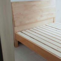 木制床(床头柜2个+床垫)