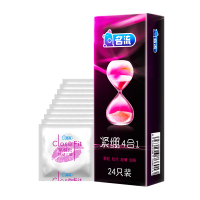名流紧绷4合1 24只装男用超薄特小超小安全套紧型延迟颗粒套套正品