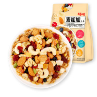 百草味[麦加加-坚果多多水果燕麦片400g]即食谷物早餐代餐