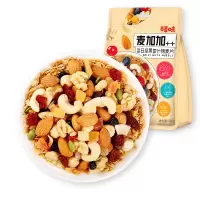 百草味[麦加加-坚果多多水果燕麦片400g]即食谷物早餐代餐