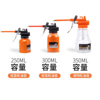 丛林狐 高压机油枪家用滴壶手动加油壶机油油壶长嘴透明齿轮加注器机油壶 金属机油壶300ml