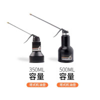 丛林狐 高压机油枪家用滴壶手动加油壶机油油壶长嘴透明齿轮加注器机油壶 透明机油壶350ml