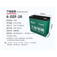 天能60V 20AH蓄电池