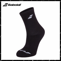 百保力Babolat 3双装中筒袜 3 PAIRS PACK 款号5UA1371 黑色/黑色
