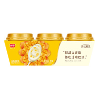 光明赏味酪乳风味发酵乳(芝士芒果)三联装135g*9(9杯) (共9杯)