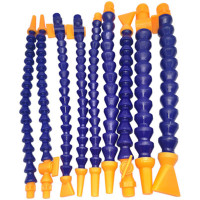 PantP 塑料机床冷却管车床万向竹节管蛇形管可调节油管喷嘴弯曲水管喷嘴3分*300带开关 15个