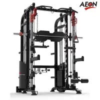 正伦(AEON)CL-606双滑轮交叉多功能训练系统 商用综合训练器史密斯机 专业健身房配置健身器材[裸机 不含杠铃片]