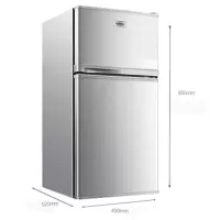 康佳(KONKA)102升 双门小冰箱 迷你小型 冷冻冷藏 家用两门 寝室用电冰箱冰箱 BCD-102S
