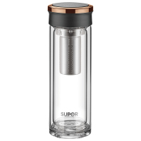 苏泊尔集茶玻璃杯享系列380ML*乌木黑、楠木金/KC38CK1随机发货 It