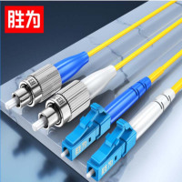 胜为 shengwei FSC-110 电信级光纤跳线 LC-FC单模双芯 收发器尾纤 3米