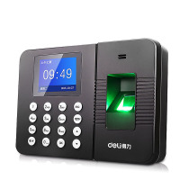 得力3960Z指纹考勤机(银黑)