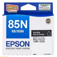 爱普生R330,1390打印机墨盒,85N墨盒,085原装墨盒墨水EPSON T0851黑色