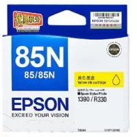爱普生R330,1390打印机墨盒,85N墨盒,085原装墨盒墨水EPSON T0854黄色