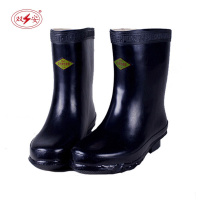 双安 25KV绝缘靴 中筒电工雨靴劳保橡胶靴 黑色 1双 40码 BX251 （地铁专用）