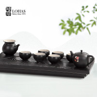 陆宝陶瓷茶具 刺绣品茗茶礼版 