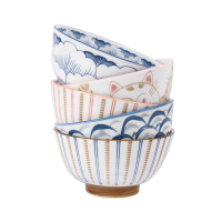 ZHMD贝瑟斯日式和风陶瓷碗套装