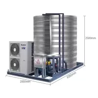 格力5P循环式空气能机组 额定制热量19.5kW/h